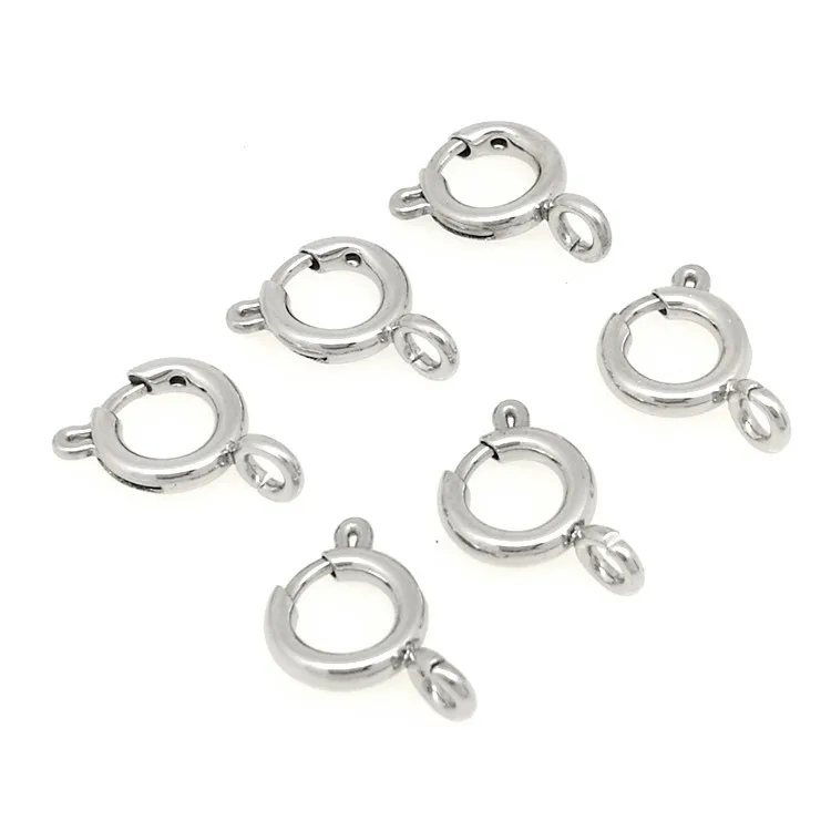 Stainless Steel Round Claw Spring Clasps Hooks for Bracelet Necklace Connectors Buckle DIY Never fade Handwork Jewelry Making
Stainless Steel Round Claw Spring Clasps Hooks for Bracelet Necklace Connectors Buckle DIY Never fade Handwork Jewelry Making