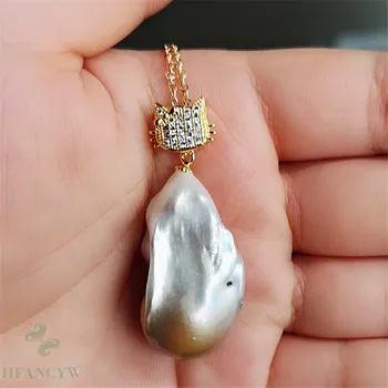 19x33mm Multicolour Baroque Pearl Necklace 18 inches Women Accessories Aurora Cultured Gift Wedding Clasp
19x33mm Multicolour Baroque Pearl Necklace 18 inches Women Accessories Aurora Cultured Gift Wedding Clasp