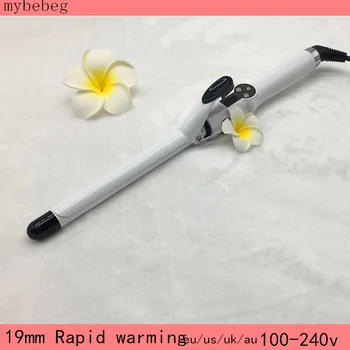 1pcs 19mm Professional hair curler LCD display Rapid warming curling iron white 100-240v eu/us/au/uk plug
1pcs 19mm Professional hair curler LCD display Rapid warming curling iron white 100-240v eu/us/au/uk plug