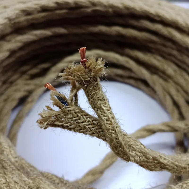 Chandelier line Hemp Rope WIRE / DIY retro twin Twisted Cable Wire Braided Fabric 0.75*2
Chandelier line Hemp Rope WIRE / DIY retro twin Twisted Cable Wire Braided Fabric 0.75*2