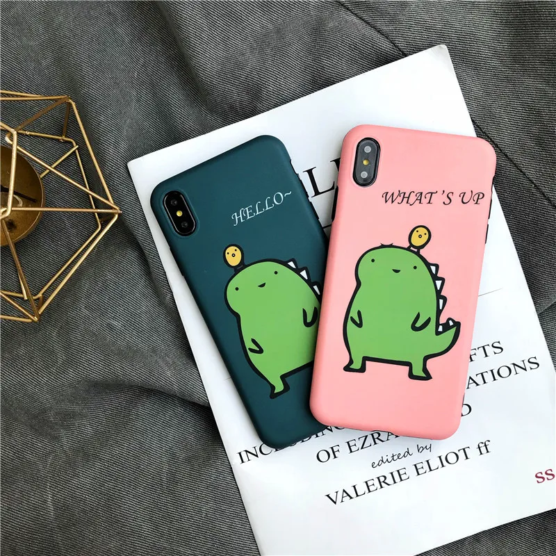 Cute cartoon dinosaur Pattern phone case For iPhone XS Max XR XS 6 6S 7 8 Plus X Thin Soft IMD Phone Cases Cover Coque
Cute cartoon dinosaur Pattern phone case For iPhone XS Max XR XS 6 6S 7 8 Plus X Thin Soft IMD Phone Cases Cover Coque