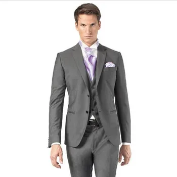 New Grey Classic Wedding Groom Suits For Men Custom Made Cheap Wedding Tuxedos Best Groomsmen Suit (Jacket+Pants+Vest+Tie
New Grey Classic Wedding Groom Suits For Men Custom Made Cheap Wedding Tuxedos Best Groomsmen Suit (Jacket+Pants+Vest+Tie