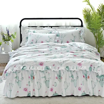 100% cotton Plant Bonsai print cactus bedding set queen King quilt duvet cover bed skirt pillowcase white bedclothes 3/4pcs sets
100% cotton Plant Bonsai print cactus bedding set queen King quilt duvet cover bed skirt pillowcase white bedclothes 3/4pcs sets