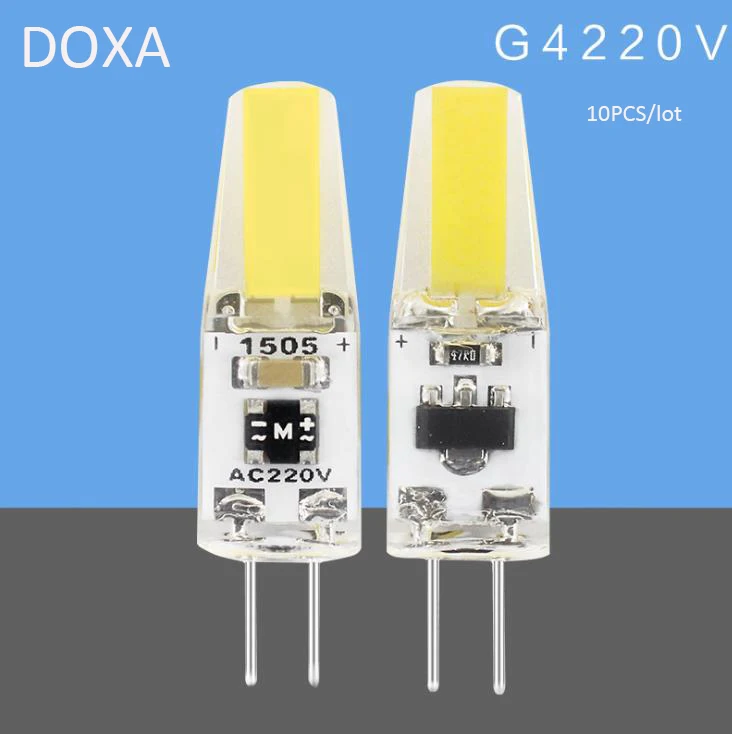 10pcs G4 LED Bulb 220V 110V COB Dimmable 2W LED G4 Lampada Lampara Light Bulbs Lampe Bombillas Replace 20W 30W Halogen Lamp
10pcs G4 LED Bulb 220V 110V COB Dimmable 2W LED G4 Lampada Lampara Light Bulbs Lampe Bombillas Replace 20W 30W Halogen Lamp