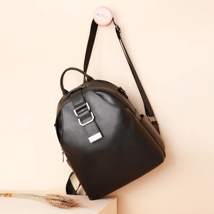 High Quality Genuine Leather Women M Backpack Fashion Solid School Bags For Men And Women Casual Women Black Backpacks
High Quality Genuine Leather Women M Backpack Fashion Solid School Bags For Men And Women Casual Women Black Backpacks