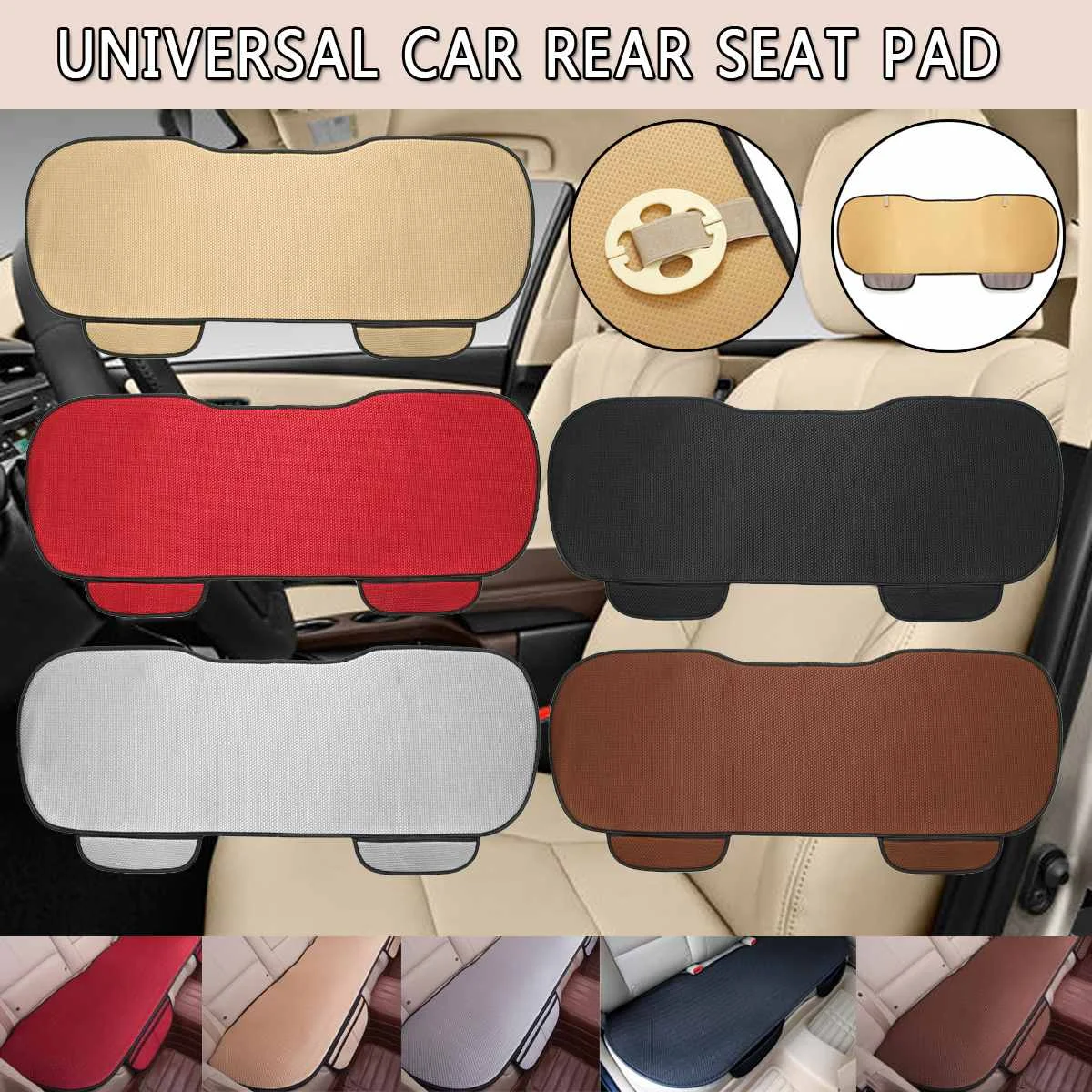 Universal Car Seat Mat Auto Double Back Seat Pad Breathable Anti-slip Synthetic Leather Car Rear Seat Cover
Universal Car Seat Mat Auto Double Back Seat Pad Breathable Anti-slip Synthetic Leather Car Rear Seat Cover