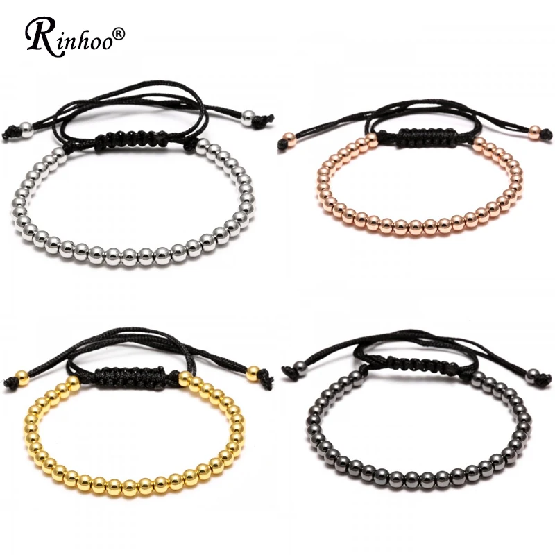 Rinhoo Handmade 4MM Beads Balls Braided Macrame Charm Wrap Cord Beaded Bracelet Bangles Adjustable Rope Jewelry For Men Women
Rinhoo Handmade 4MM Beads Balls Braided Macrame Charm Wrap Cord Beaded Bracelet Bangles Adjustable Rope Jewelry For Men Women