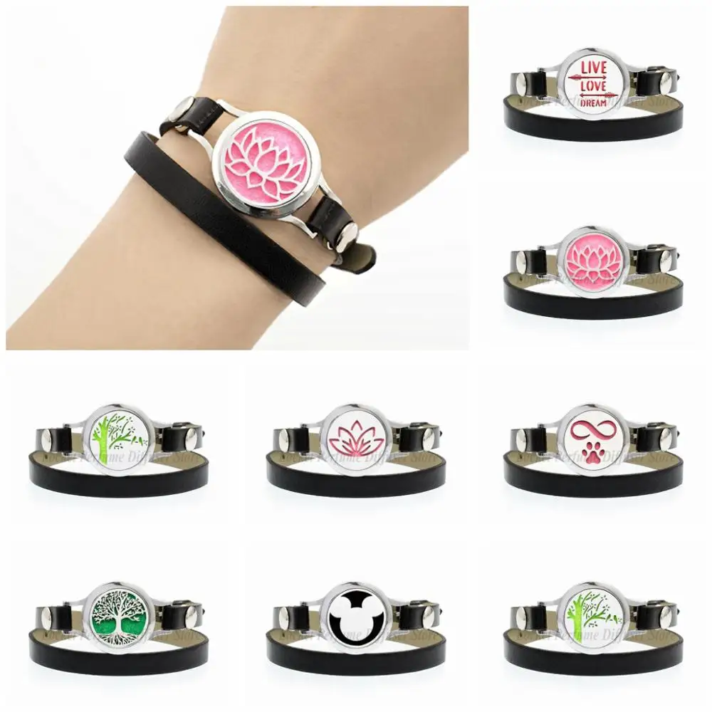 Lotus Flower 25mm Twist Screw Wrap Diffuser Bracelet Essential Oil Aromatherapy Perfume PU Leather Bracelets Women 10pcs Pads
Lotus Flower 25mm Twist Screw Wrap Diffuser Bracelet Essential Oil Aromatherapy Perfume PU Leather Bracelets Women 10pcs Pads