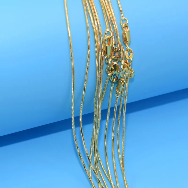 10pcs Wholesale Gold Filled Necklace Fashion Jewelry Snake Link Chain 2mm Necklace 16-30 Inches Pendant Chain
10pcs Wholesale Gold Filled Necklace Fashion Jewelry Snake Link Chain 2mm Necklace 16-30 Inches Pendant Chain