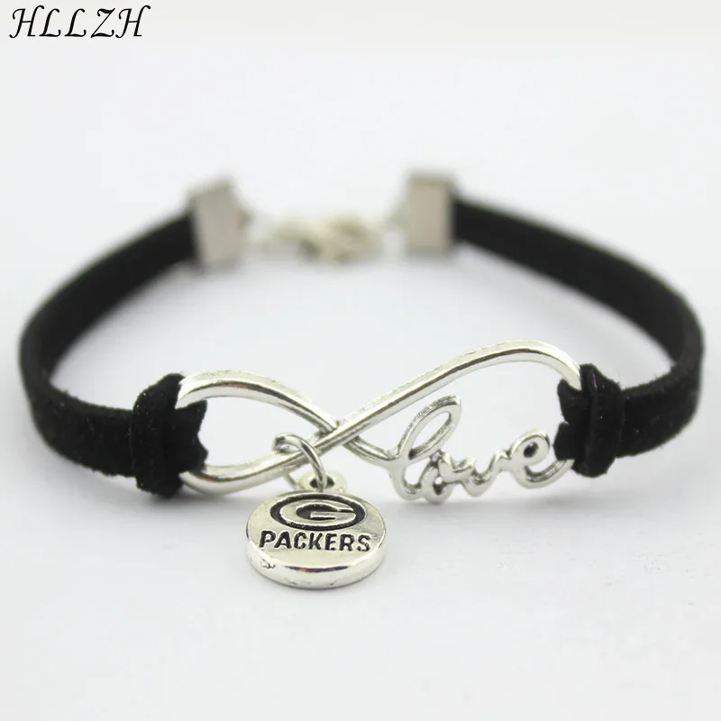 HLLZH Infinity Love Sports Charm Bracelets Handmade Weave Packers Pendant Rope Leather Bracelets For Women Men Jewelry
HLLZH Infinity Love Sports Charm Bracelets Handmade Weave Packers Pendant Rope Leather Bracelets For Women Men Jewelry