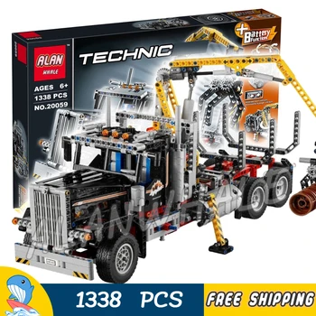 1338pcs 2in1 Techinic Motorized Logging Truck Container Snowplough 20059 Figure Building Blocks Toys Compatible With Lago
1338pcs 2in1 Techinic Motorized Logging Truck Container Snowplough 20059 Figure Building Blocks Toys Compatible With Lago