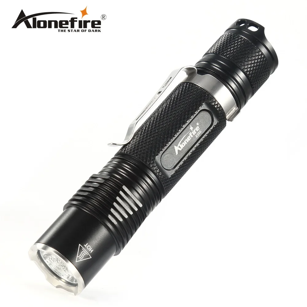 AloneFire X350 1020 люмен 6 режимов светодиодный фонарик алюминиевый 18650 фонарь для
