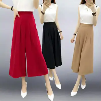 Summer Korean Chiffon Cargo Pants Women 2019 High Waist Ankle-length Pantalones De Mujer Loose Red Ruffle Pants Women Black
Summer Korean Chiffon Cargo Pants Women 2019 High Waist Ankle-length Pantalones De Mujer Loose Red Ruffle Pants Women Black
