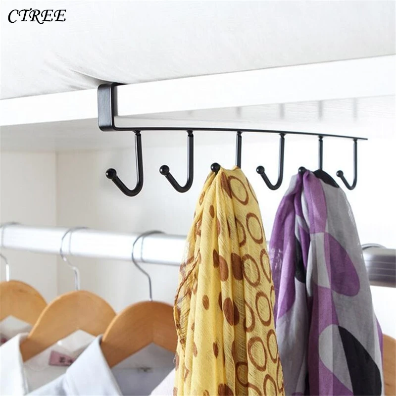 CTREE 1 Pcs Iron Kitchen Storage Rack Cupboard Hanging 6 Hook Shelf Dish Hanger Chest Storage Shelf Bathroom Organizer Hook C354
CTREE 1 Pcs Iron Kitchen Storage Rack Cupboard Hanging 6 Hook Shelf Dish Hanger Chest Storage Shelf Bathroom Organizer Hook C354