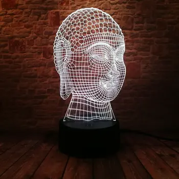 Luminous Buddha Figure Model 3D Illusion Led Lamp Touch Nightlight Flashing Toys
Luminous Buddha Figure Model 3D Illusion Led Lamp Touch Nightlight Flashing Toys
