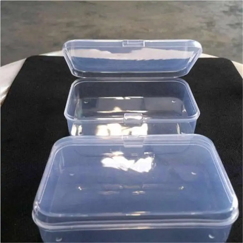 Практический прозрачный ящик для хранения 2 шт. контейнер сбора чехол с крышкой