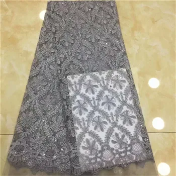 2019 Latest French Laces Fabrics High Quality sequins Tulle African Laces Fabric For Wedding Nigerian Tulle Lace Material grey
2019 Latest French Laces Fabrics High Quality sequins Tulle African Laces Fabric For Wedding Nigerian Tulle Lace Material grey