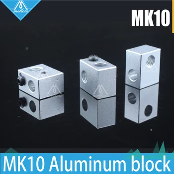 2PCS/LOT Aluminium Heater Block For MK10 3D Printer Makerbot FlashForge, Wanhao D4 I3, Dremel Extruder Hot End 20*16*11.5mm
2PCS/LOT Aluminium Heater Block For MK10 3D Printer Makerbot FlashForge, Wanhao D4 I3, Dremel Extruder Hot End 20*16*11.5mm