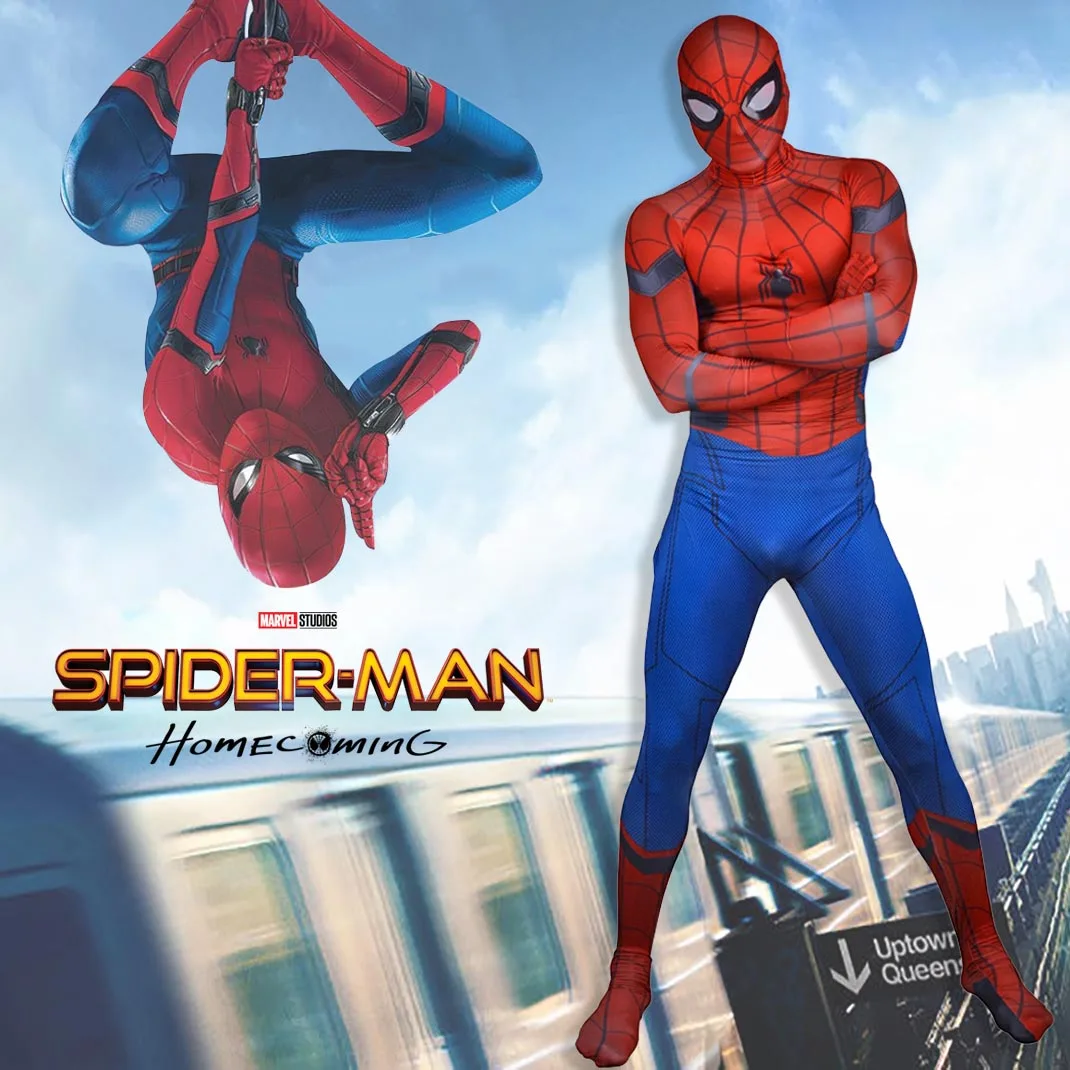 Adult Spider-Man Homecoming Costume Civil War Spiderman Cosplay 2017 New Superhero 3D Print Skin Suit Halloween Costume for Men
Adult Spider-Man Homecoming Costume Civil War Spiderman Cosplay 2017 New Superhero 3D Print Skin Suit Halloween Costume for Men