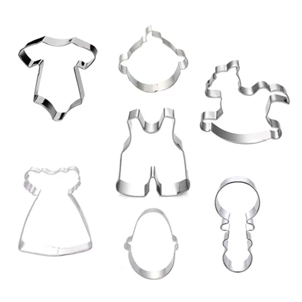 9pcs Onesie Baby Shower Toy Pants Metal Cookie Cutter Shapes High Quality Fondant Cutters Biscuit Decoration Gateau Biscuit Mold
9pcs Onesie Baby Shower Toy Pants Metal Cookie Cutter Shapes High Quality Fondant Cutters Biscuit Decoration Gateau Biscuit Mold