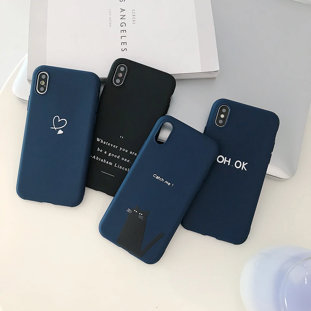 Fashion Letter Cute Cat Case for iPhone 7 8 6 6S Plus X XS Max XR Soft Silicone Back Cover Ultrathin Phone Cases Fundas
Fashion Letter Cute Cat Case for iPhone 7 8 6 6S Plus X XS Max XR Soft Silicone Back Cover Ultrathin Phone Cases Fundas