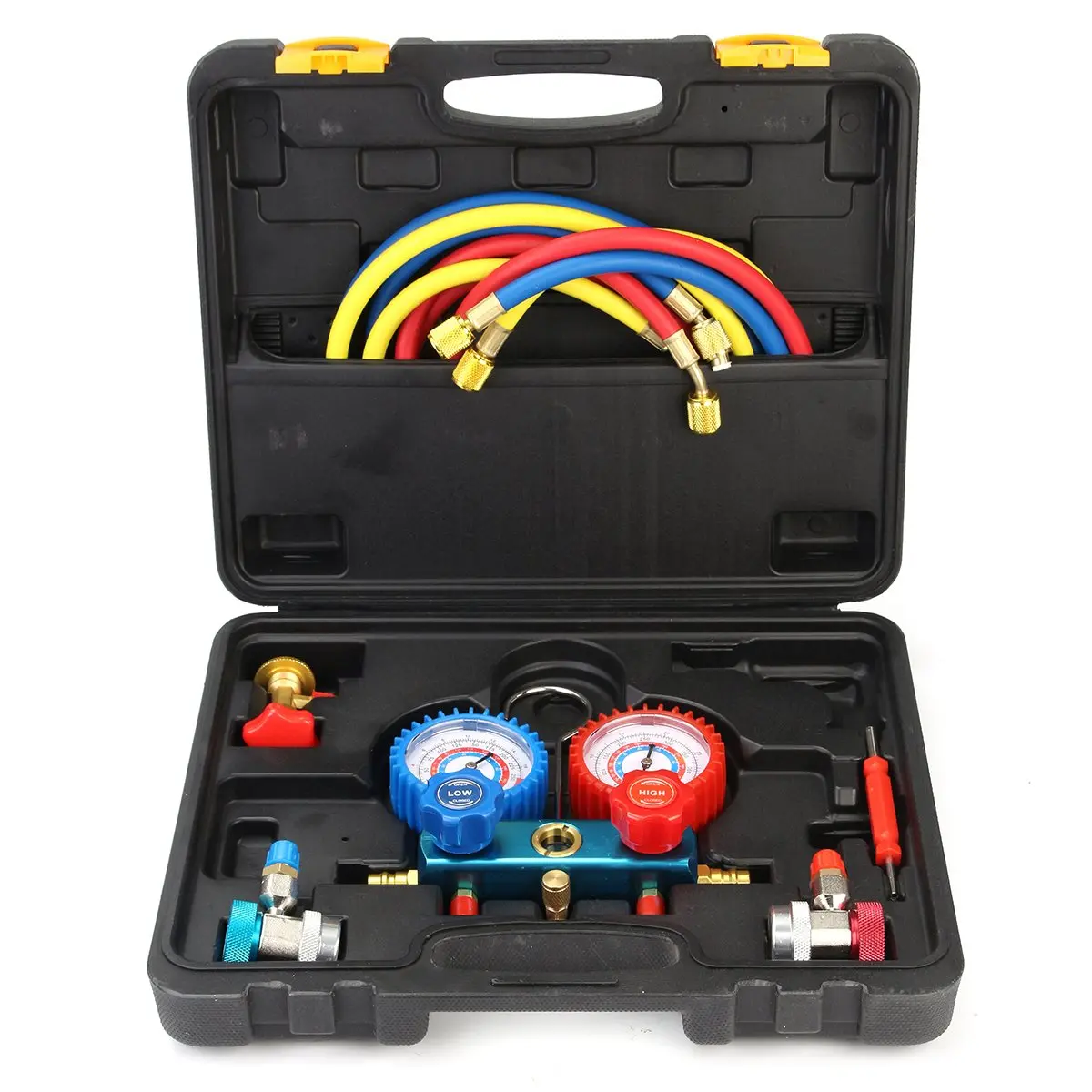 Precision Household Refrigeration Air Conditioning Manifold Gauge Maintenence Tools Car Set With Carrying Case Adjust Connector
Precision Household Refrigeration Air Conditioning Manifold Gauge Maintenence Tools Car Set With Carrying Case Adjust Connector