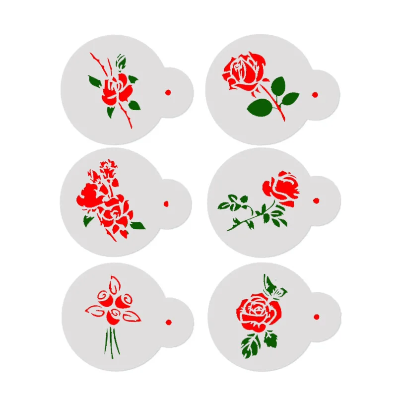 6pcs/Set Wedding Cake Stencils Rose Flowers Coffee Templates DIY Cake Fondant Sugarcraft Baking Decorating Tools Bakeware
6pcs/Set Wedding Cake Stencils Rose Flowers Coffee Templates DIY Cake Fondant Sugarcraft Baking Decorating Tools Bakeware