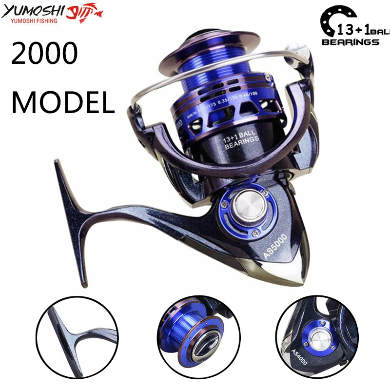 Yumoshi 14+1BB bearings 5.2:1 Spinning Wheel Feeder Carp Fishing Reel Metal Fishing Reels (2000)
Yumoshi 14+1BB bearings 5.2:1 Spinning Wheel Feeder Carp Fishing Reel Metal Fishing Reels (2000)