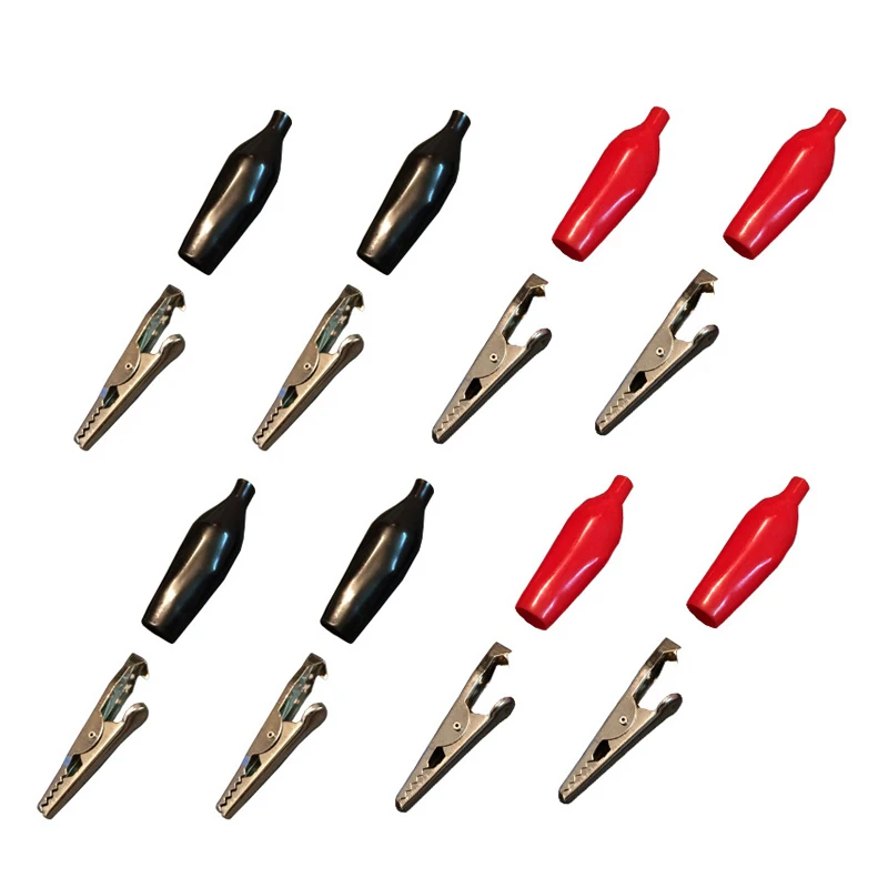 10pcs/lot 28MM Metal Alligator Clip G98 Electrical Clamp for Testing Probe Meter Black and Red with Plastic Boot
10pcs/lot 28MM Metal Alligator Clip G98 Electrical Clamp for Testing Probe Meter Black and Red with Plastic Boot