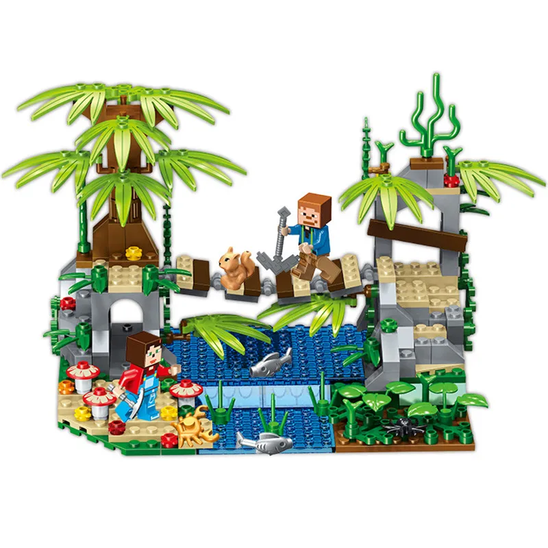 New Legoings 276pcs Minecraft Double Peak Suspension Bridge My World DIY Model Building Blocks Kit Kids Christmas Gift
New Legoings 276pcs Minecraft Double Peak Suspension Bridge My World DIY Model Building Blocks Kit Kids Christmas Gift