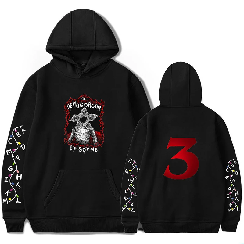 Stranger Things Season 3 Hoodies Women Men Harajuku Pullover Sweatshirts Demogorgon Eleven Hooded Thin Velvet Warm Clothing
Stranger Things Season 3 Hoodies Women Men Harajuku Pullover Sweatshirts Demogorgon Eleven Hooded Thin Velvet Warm Clothing