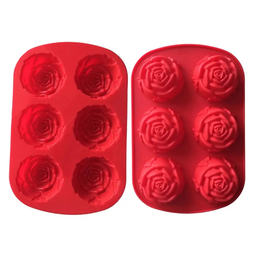 6 Cavity Rose Flower Shape Silicone Cookies Bakeware Pan Tray Muffin wedding Cake Decorating Sugar craft Cake Chocolate Mold
6 Cavity Rose Flower Shape Silicone Cookies Bakeware Pan Tray Muffin wedding Cake Decorating Sugar craft Cake Chocolate Mold
