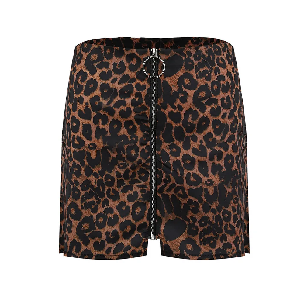 Fashion Sexy Womens Skirt Classic Leopard Printed Mini Skirt Zipper Design Short Skirt High Waist Polyester חצאיות falda mujer
Fashion Sexy Womens Skirt Classic Leopard Printed Mini Skirt Zipper Design Short Skirt High Waist Polyester חצאיות falda mujer