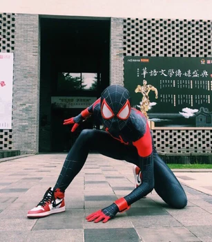 Miles Morales Costume Miles Animated Version Cosplay Spiderman Costume Halloween Spider-man Superhero Zentai Suit For Adult/Kids
Miles Morales Costume Miles Animated Version Cosplay Spiderman Costume Halloween Spider-man Superhero Zentai Suit For Adult/Kids
