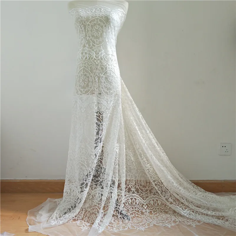 1 Yard Ivory lace fabric embroidery wedding dress lace patchwork sewing material! 2019 NEW sequin lace geometric design nice!
1 Yard Ivory lace fabric embroidery wedding dress lace patchwork sewing material! 2019 NEW sequin lace geometric design nice!