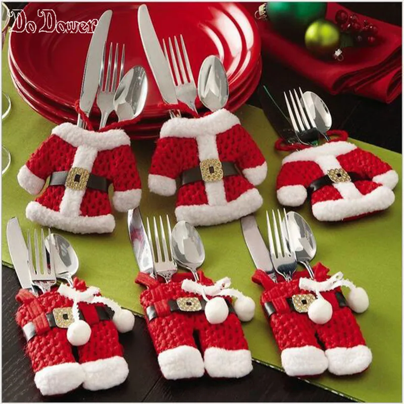 2PCS=1set red clothes Christmas stana clothes knife and fork bag Christmas decorations for home gift
2PCS=1set red clothes Christmas stana clothes knife and fork bag Christmas decorations for home gift