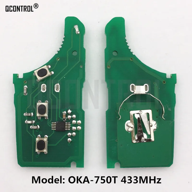 QCONTROL Car Remote Key Electronic Circuit Board for HYUNDAI Model No. OKA-750T 433MHz Transmitter ASSY Control Alarm
QCONTROL Car Remote Key Electronic Circuit Board for HYUNDAI Model No. OKA-750T 433MHz Transmitter ASSY Control Alarm