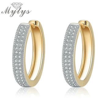 Mytys Small Hoop Earrings for Women Crystal Pave Setting Round Earrings Female Jewelry CE225
Mytys Small Hoop Earrings for Women Crystal Pave Setting Round Earrings Female Jewelry CE225