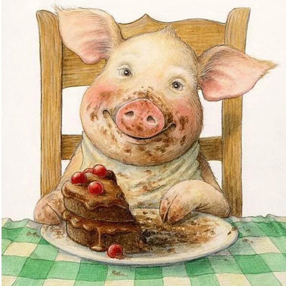 Explosion models-Diy Diamond Painting Cross Stitch Diamond Embroidery Square Dill Diamond Full Embroidery Animals Pig Eat Bread
Explosion models-Diy Diamond Painting Cross Stitch Diamond Embroidery Square Dill Diamond Full Embroidery Animals Pig Eat Bread