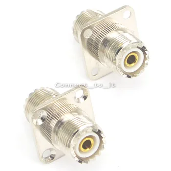 50 pcs/lot Nickel Plated UHF Female to UHF Female Panel Connector with 4 Holes RF Coax Adapter
50 pcs/lot Nickel Plated UHF Female to UHF Female Panel Connector with 4 Holes RF Coax Adapter