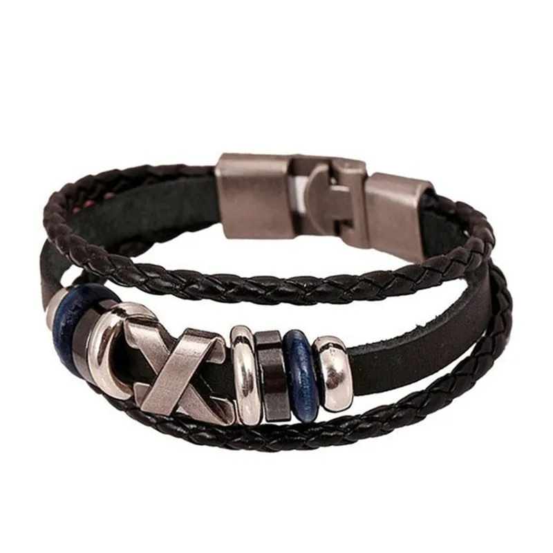 Stylish Bar Men Women Creative Hotest New Leather Jewelry Punk Bracelet Bracelet Fittings Luxury For Gift Casual Bracelet Bangle
Stylish Bar Men Women Creative Hotest New Leather Jewelry Punk Bracelet Bracelet Fittings Luxury For Gift Casual Bracelet Bangle