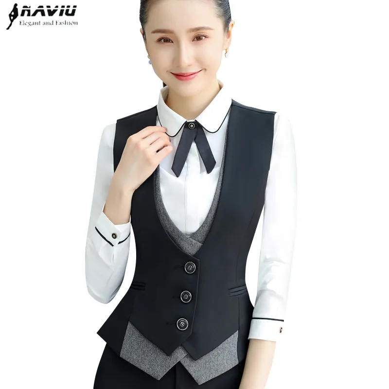 Autumn New professional Vests women 2018 Fashion temperament Vest tops formal business interview plus size work wear black gray
Autumn New professional Vests women 2018 Fashion temperament Vest tops formal business interview plus size work wear black gray