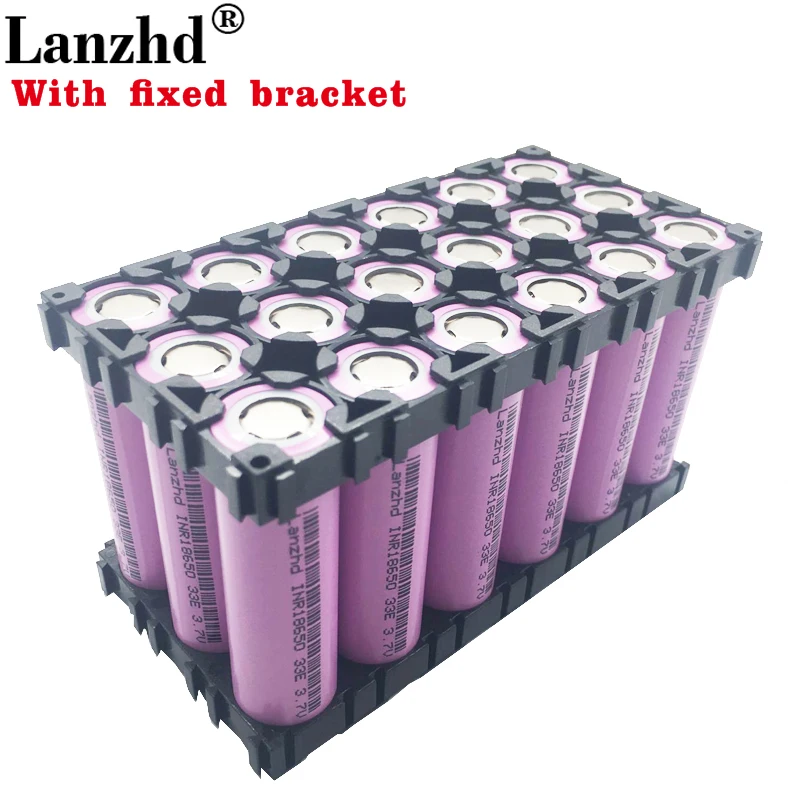 18PCS 18650 with fixed bracket Batteries 3.7V lithium 3300mAh 30A INR18650 battery pack 18650 Holder and Splicing Bracket
18PCS 18650 with fixed bracket Batteries 3.7V lithium 3300mAh 30A INR18650 battery pack 18650 Holder and Splicing Bracket