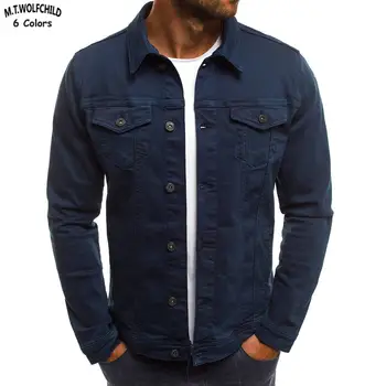 Fashion 2018 Autumn Men's 6 colors denim jackets casual vintage mens lapel denim coats slim male clothing for spring outerwear
Fashion 2018 Autumn Men's 6 colors denim jackets casual vintage mens lapel denim coats slim male clothing for spring outerwear