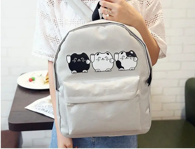 1 piece three cats Canvas Cartoon 3 cat Shoulder Bag Schoolbag Backpacks for Teenage Girls boy Travel Bolsa Mochila
1 piece three cats Canvas Cartoon 3 cat Shoulder Bag Schoolbag Backpacks for Teenage Girls boy Travel Bolsa Mochila