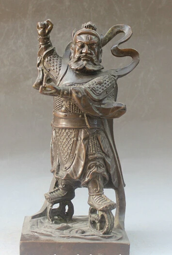 shitou 002752 13" China Chinese Folk Bronze Stand Man Of Prowess Door-god Statue Sculpture
shitou 002752 13" China Chinese Folk Bronze Stand Man Of Prowess Door-god Statue Sculpture