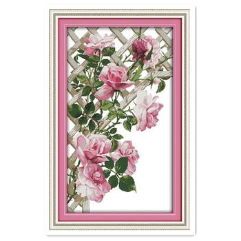 Pink Roses Painting Chinese Counted Cross Stitch Patterns Kit 11CT Printed On Canvas Home Decor DIY Set kits-for-embroidery 
Pink Roses Painting Chinese Counted Cross Stitch Patterns Kit 11CT Printed On Canvas Home Decor DIY Set kits-for-embroidery