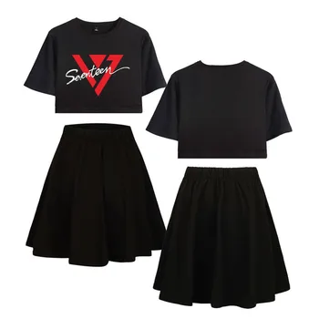 SEVENTEEN kpop Korean loose TWO Piece Sets Women Summer Casual Tops and skirt set Summer Women New Women 2 piece skirt set Sets
SEVENTEEN kpop Korean loose TWO Piece Sets Women Summer Casual Tops and skirt set Summer Women New Women 2 piece skirt set Sets