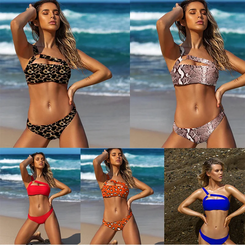 Sexy Solid Leopard Brazilian Bikini Swimming Suit One Shoulder Swimsuit Two Pieces Swimwear Womens Surfing Swim Beach Wear Set
Sexy Solid Leopard Brazilian Bikini Swimming Suit One Shoulder Swimsuit Two Pieces Swimwear Womens Surfing Swim Beach Wear Set
