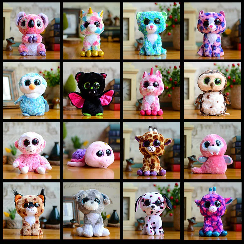 Ty Beanie Boos Elephant Monkey Plush Doll Big eyes Toys for Girls Rabbit Fox Cute Animal Owl Unicorn Cat Penguin Giraffe Panda
Ty Beanie Boos Elephant Monkey Plush Doll Big eyes Toys for Girls Rabbit Fox Cute Animal Owl Unicorn Cat Penguin Giraffe Panda